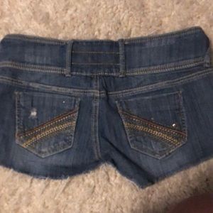 Almost famous denim jean shorts